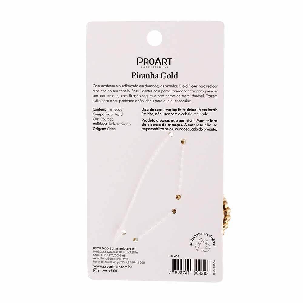 Prendedor de Cabelo Gold ProArt